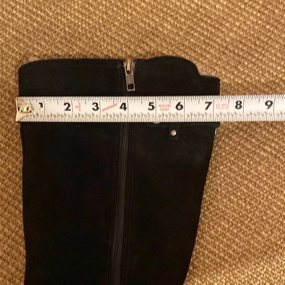 UGG Black Suede Sherpa Lined Tall Boots - Picture 15 of 15